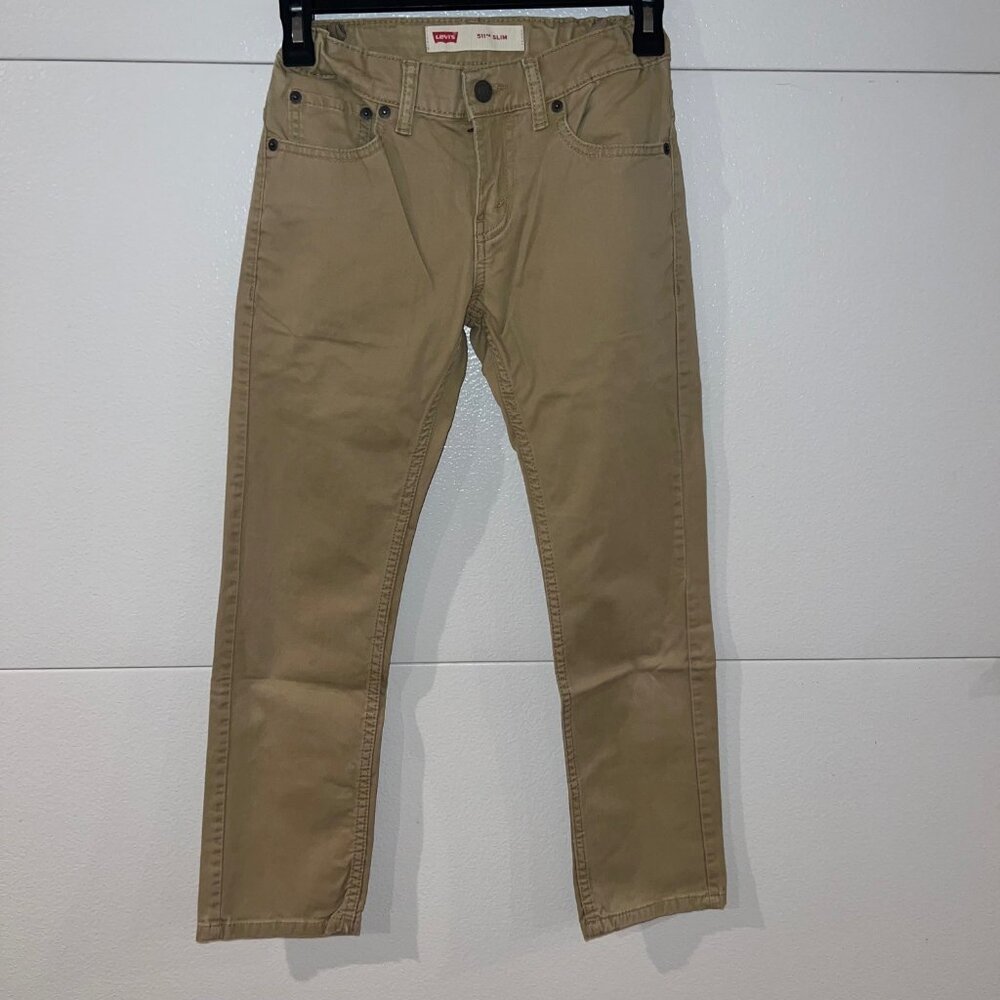 BOYS TAN LEVI'S 511 SLIM SIZE 10 REG